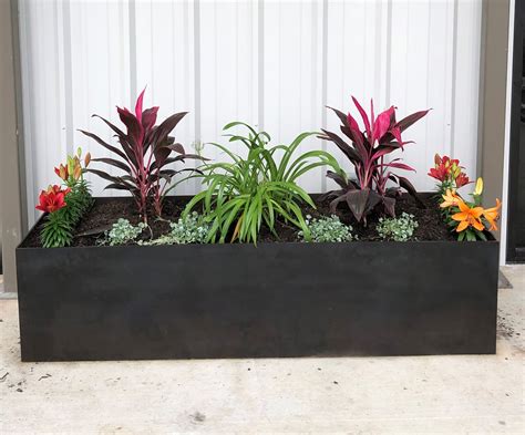 large steel planter box|decorative metal planter boxes.